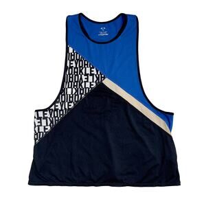 Oakley Swift Tank Top Hydrolix Woman's Large 532249 Imperial Blue All Over Logo
